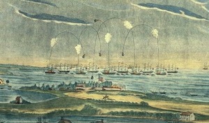 A VIEW of the BOMBARDMENT of Fort McHenry